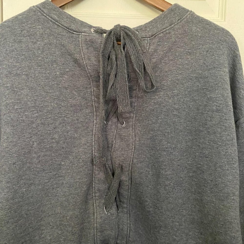 Fabletics Gray Nina Lace-Back Pullover Oversized … - image 6